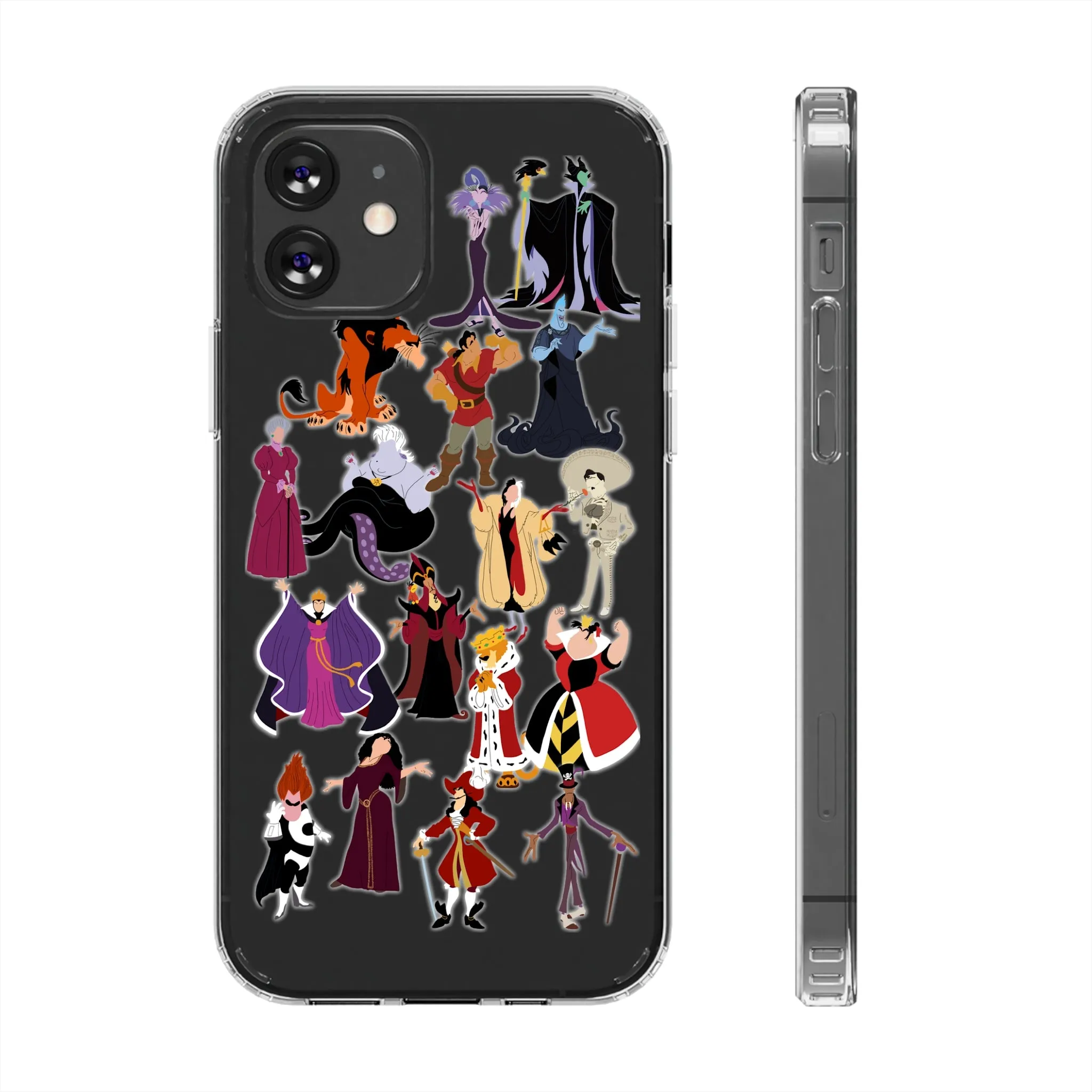 Villains Clear Phone Case! Inspired Hand drawn Unique Gift