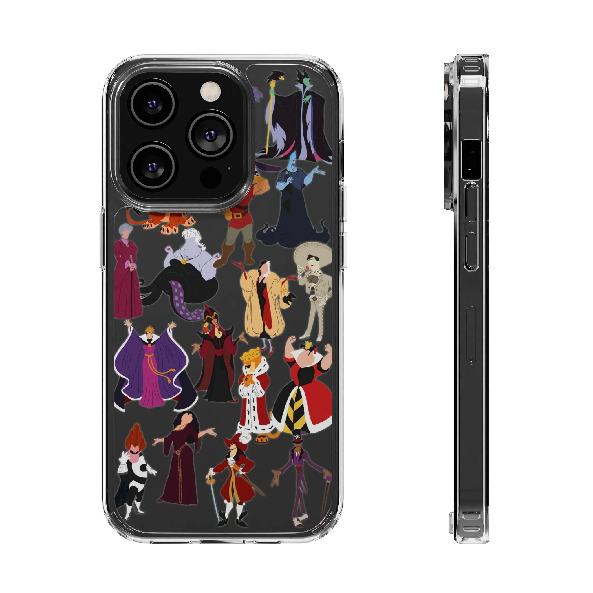 Villains Clear Phone Case! Inspired Hand drawn Unique Gift