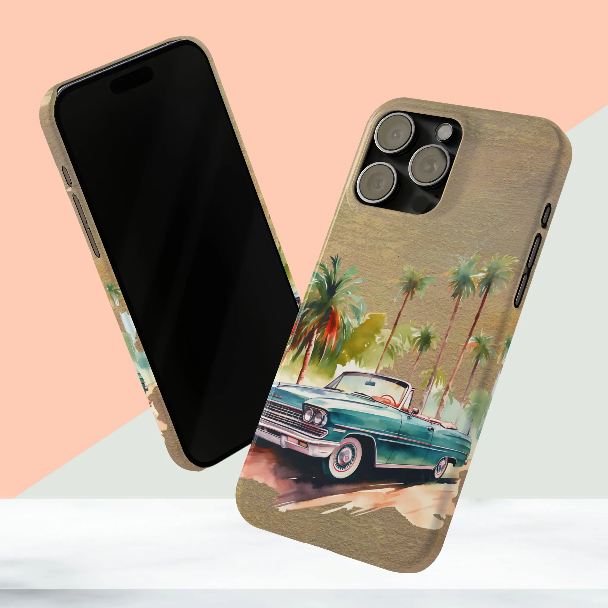 Vintage Car iPhone 15 Phone Cases.