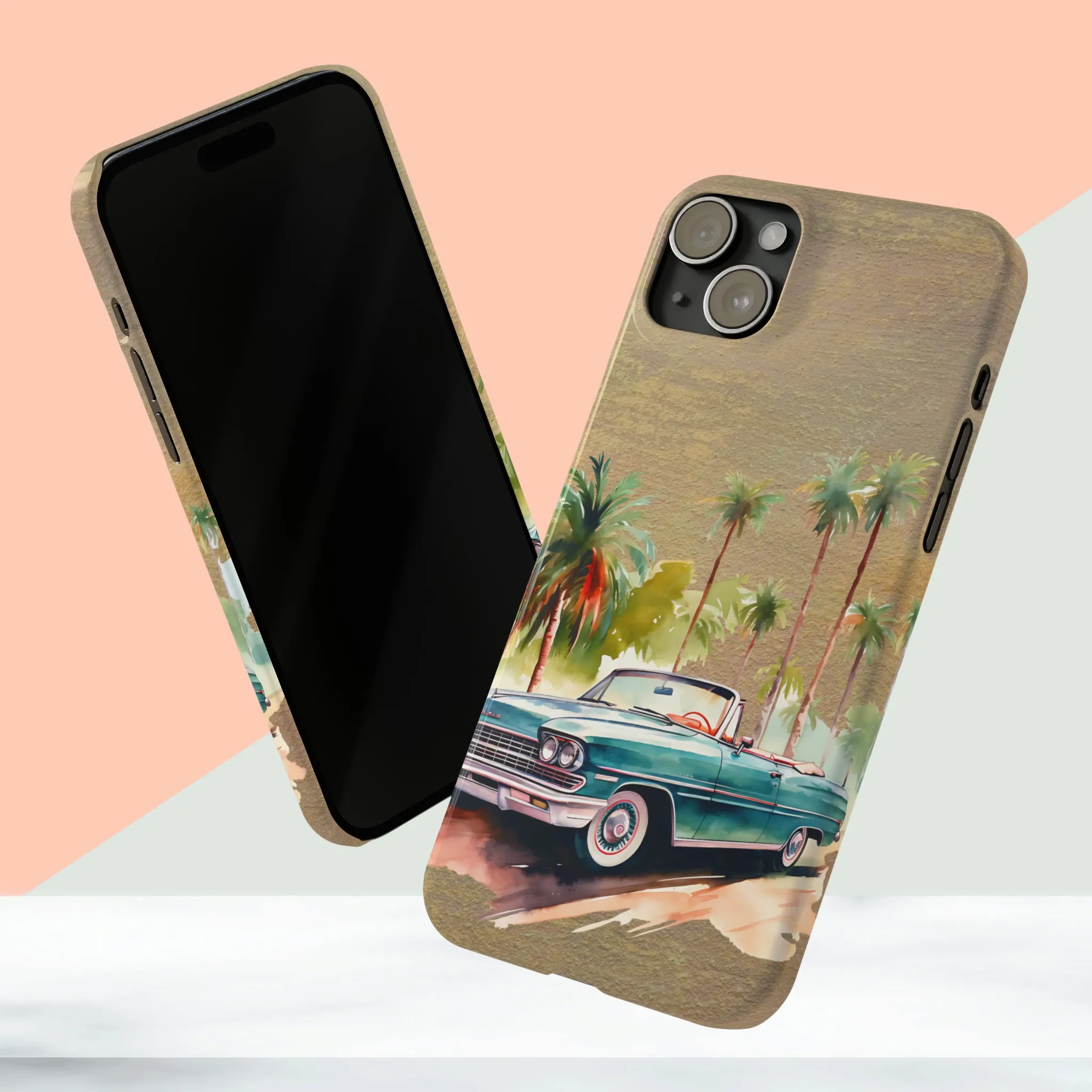 Vintage Car iPhone 15 Phone Cases.