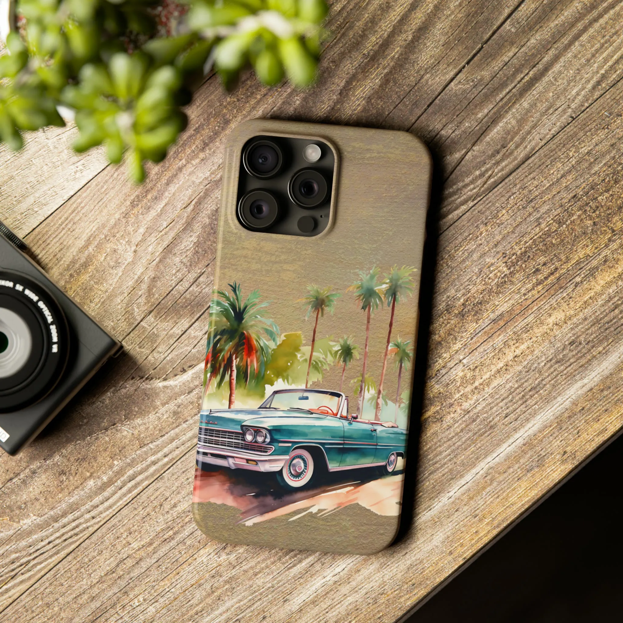 Vintage Car iPhone 15 Phone Cases.