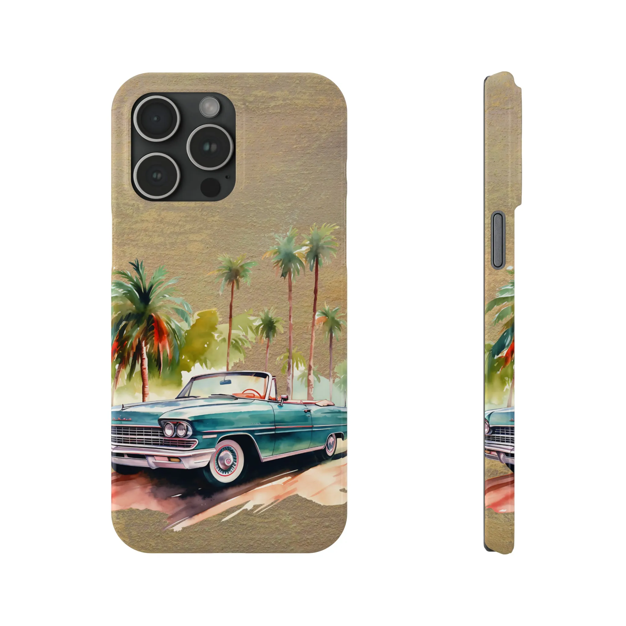 Vintage Car iPhone 15 Phone Cases.