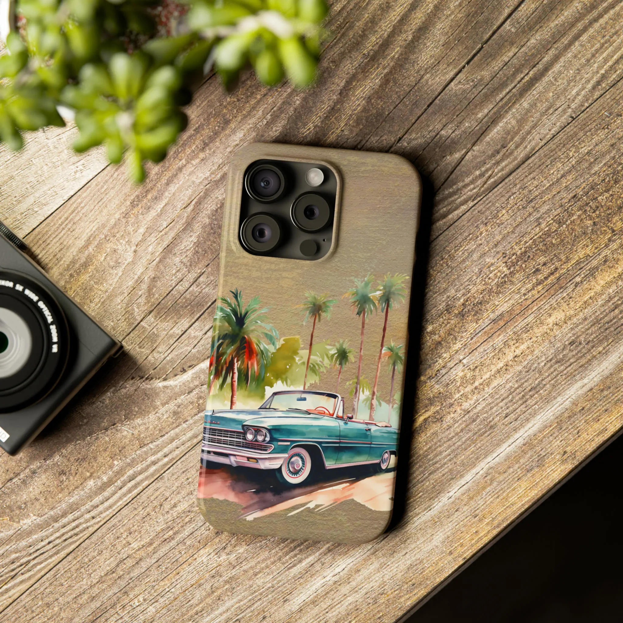 Vintage Car iPhone 15 Phone Cases.