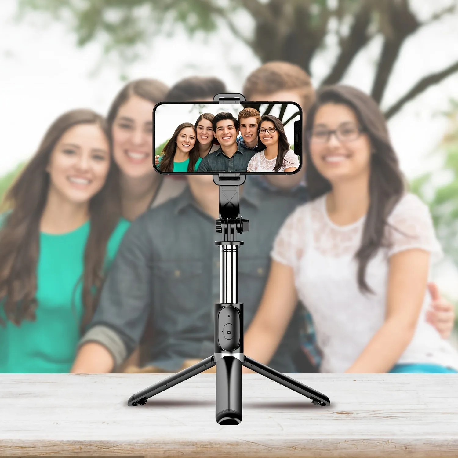 Wireless Selfie Stick Tripod for iPhone and Android Extendable 360°