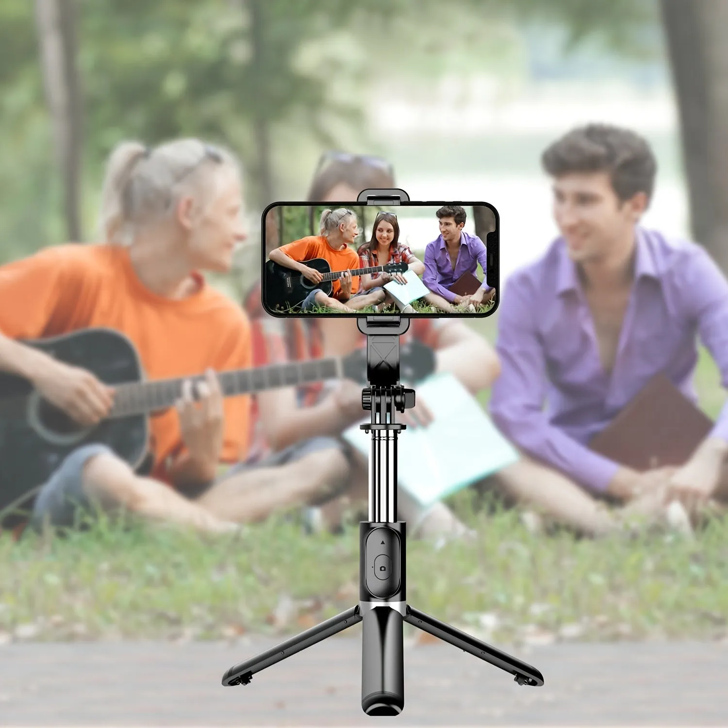 Wireless Selfie Stick Tripod for iPhone and Android Extendable 360°