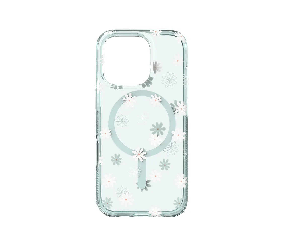 ZAGG iPhone 16 Series Case Milan Green Daisies